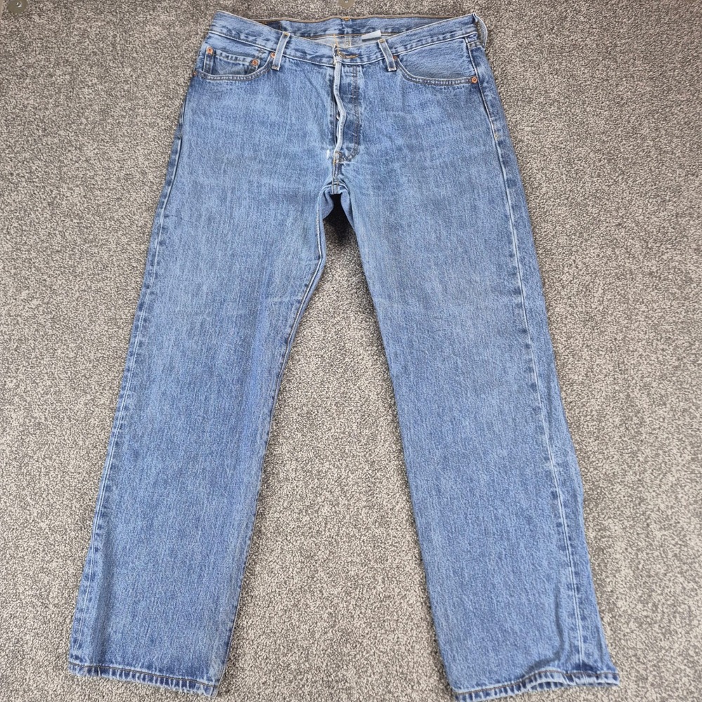 Levi's 501xx Jeans Mens 36x30 Blue Denim Straight Leg Button Fly‎ Cotton Y2K